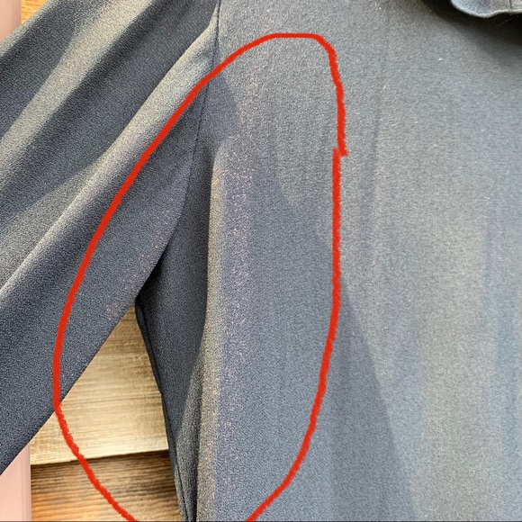 Vintage Mod Ruffle Neck Women’s Black Dress - Picture 12 of 16